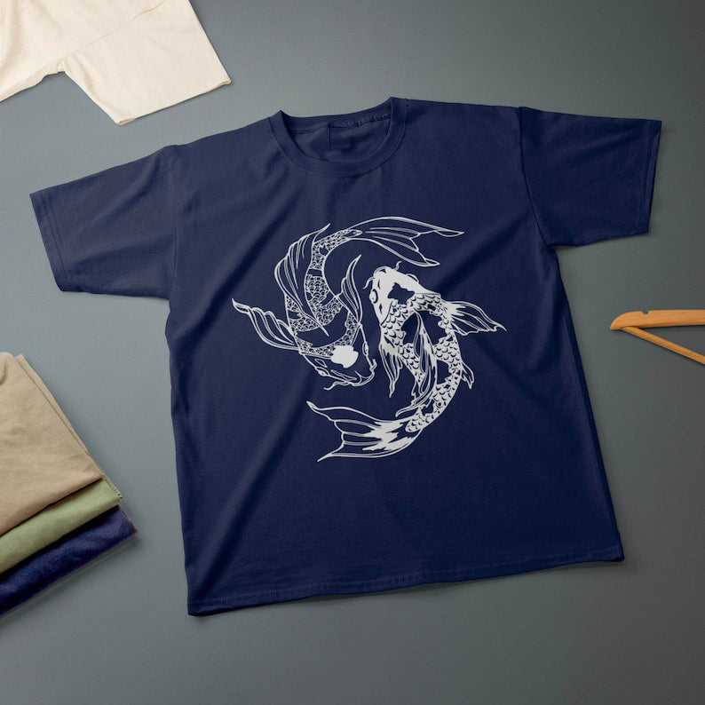 Pisces Zodiac Sign Theme T-Shirt