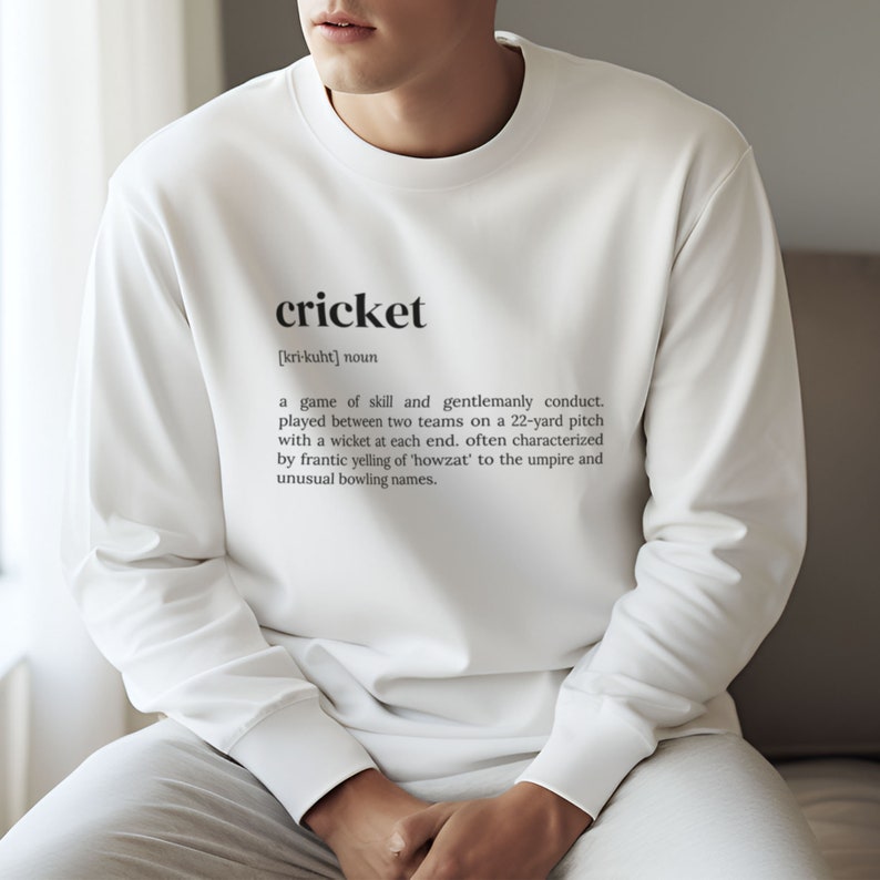 Cricket Dictionary Long Sleeve T-Shirt – Define Your Passion!