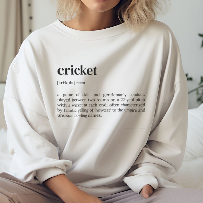 Cricket Dictionary Long Sleeve T-Shirt – Define Your Passion!