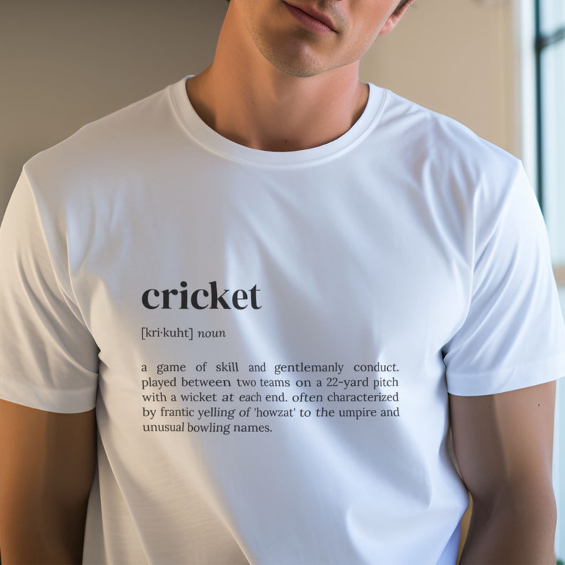 Cricket Dictionary Short Sleeve T-Shirt – Define Your Passion!