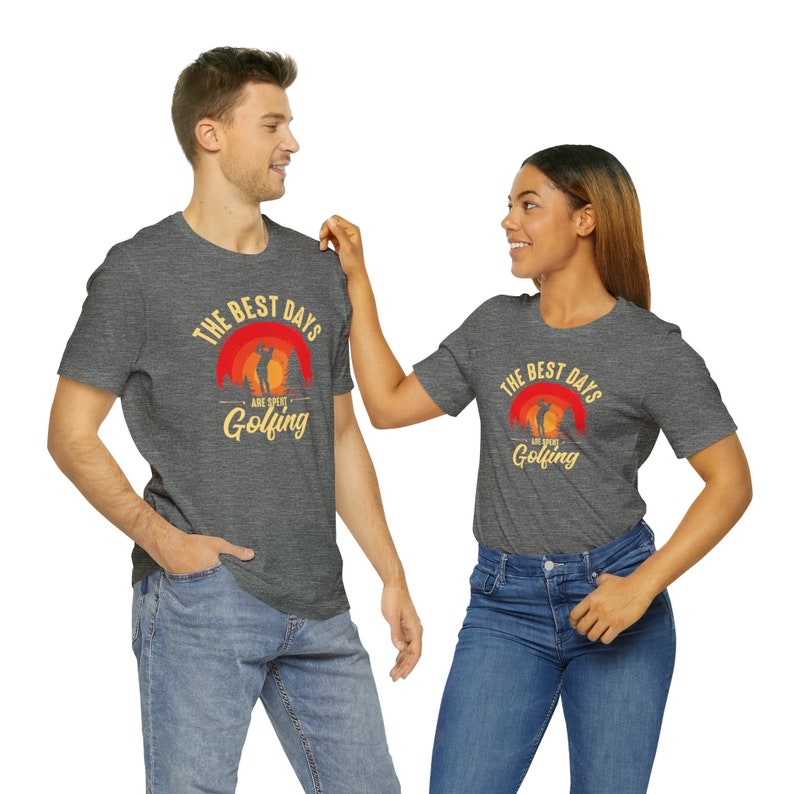 The Best Days Golfing Short Sleeve Couple T-Shirts