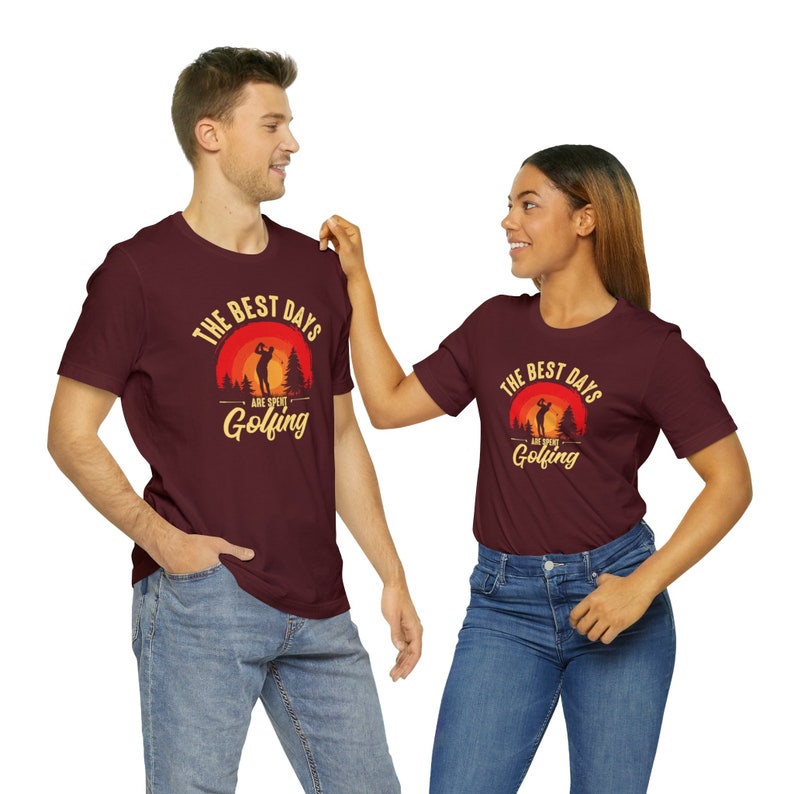 The Best Days Golfing Short Sleeve Couple T-Shirts