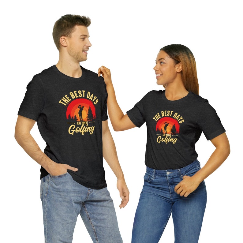 The Best Days Golfing Short Sleeve Couple T-Shirts