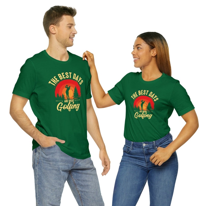 The Best Days Golfing Short Sleeve Couple T-Shirts