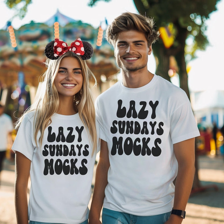 Lazy Sundays MOCKS Short Sleeve Couple T-Shirts