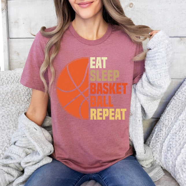 Eat.Sleep.Basketball.Repeat - Basketball Lover Theme T-Shirt