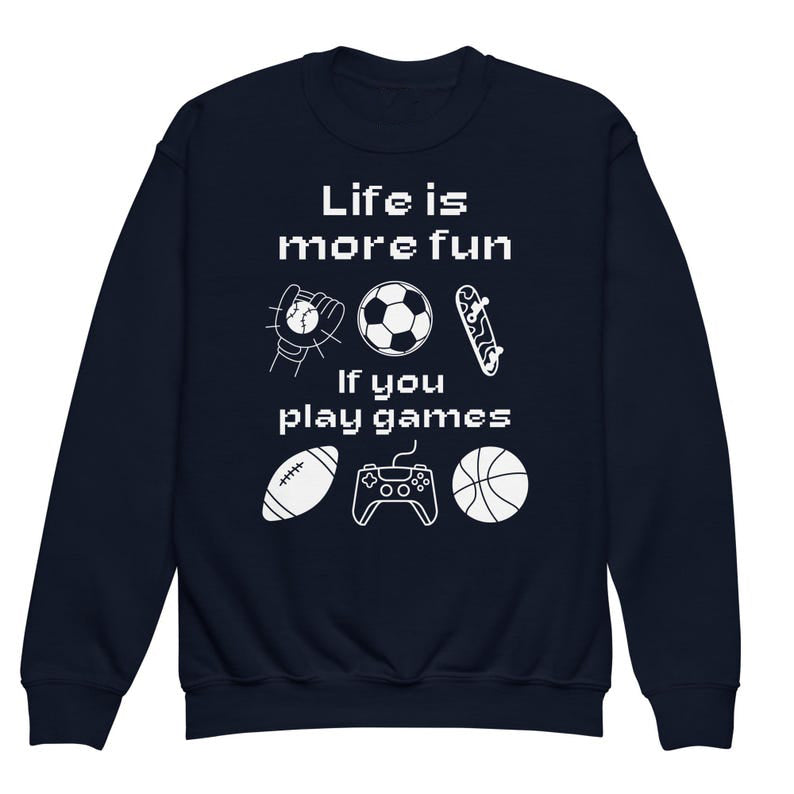 Life is More Fun If You Play Games Theme Long Sleeve T-Shirts