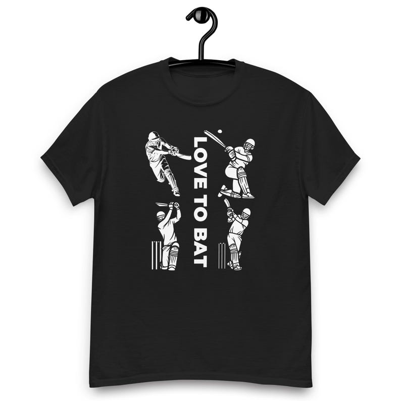Live To Bat - Cricket Theme T-Shirts.