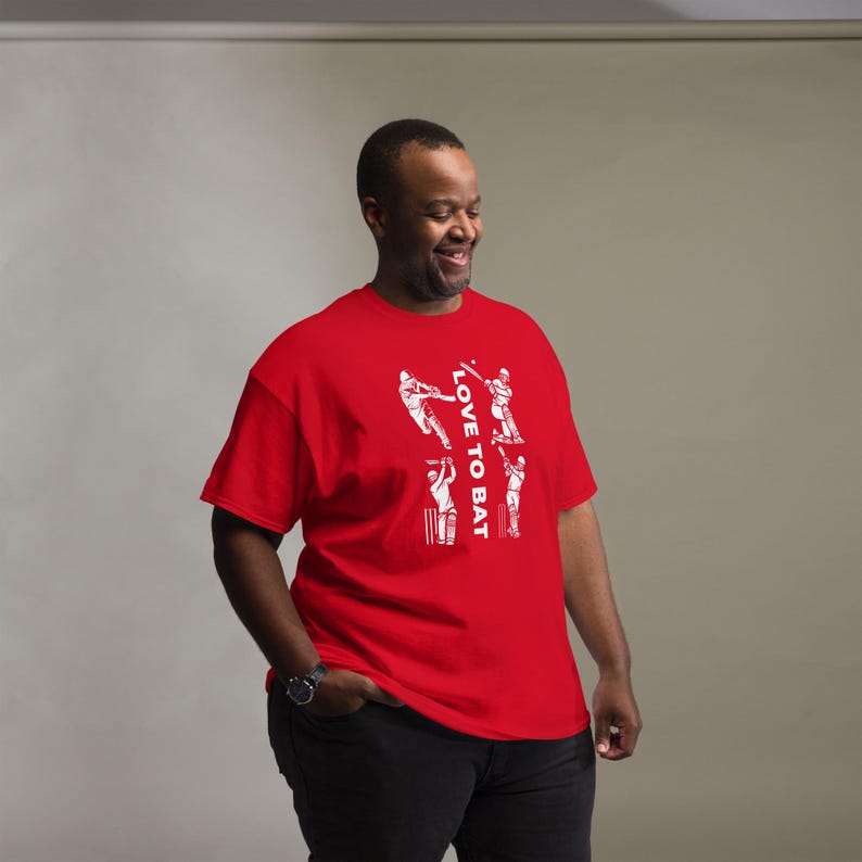 Live To Bat - Cricket Theme T-Shirts.