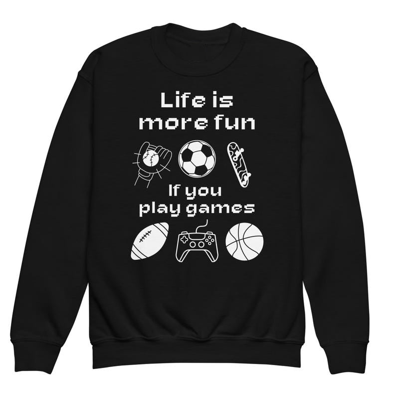 Life is More Fun If You Play Games Theme Long Sleeve T-Shirts
