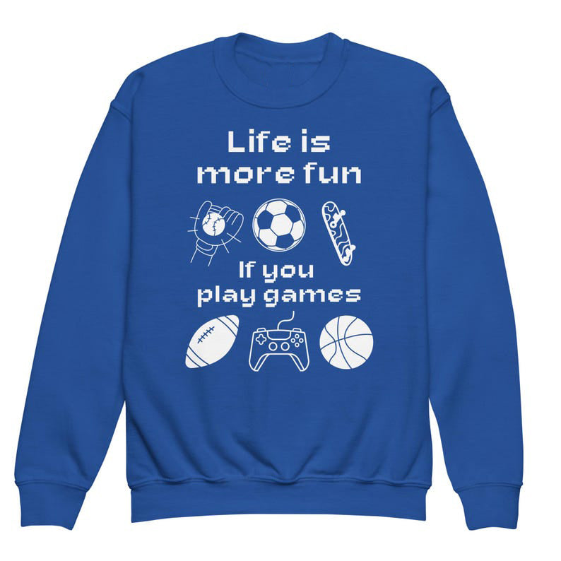 Life is More Fun If You Play Games Theme Long Sleeve T-Shirts