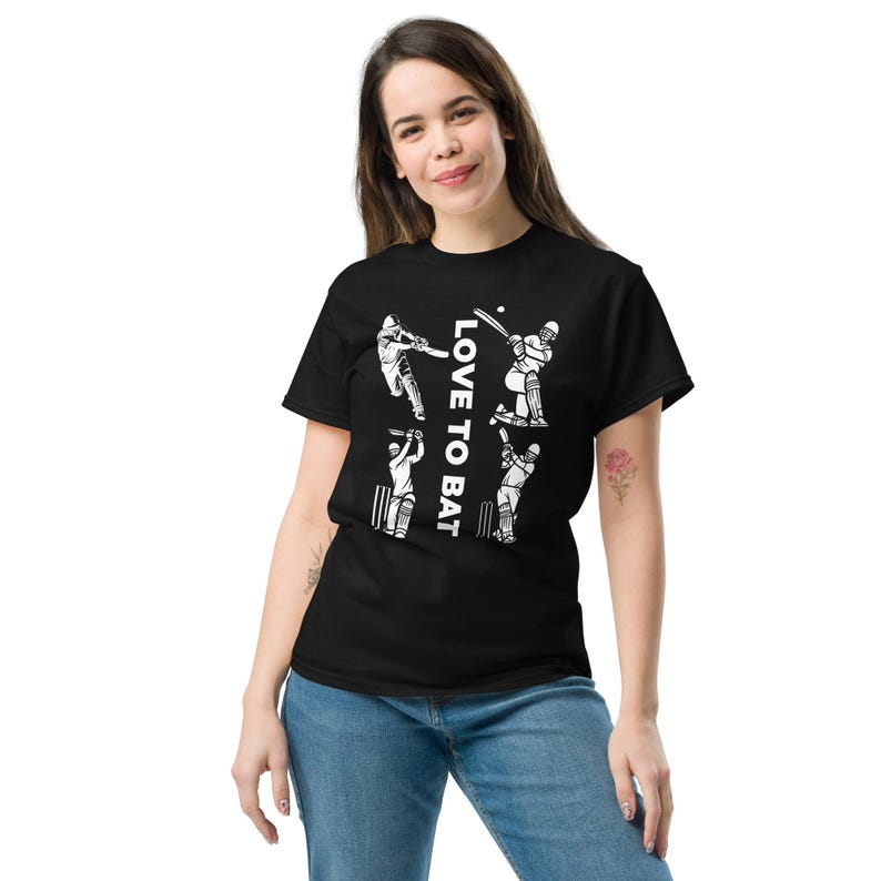 Live To Bat - Cricket Theme T-Shirts.