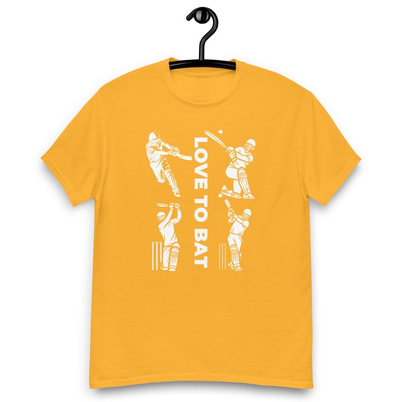 Live To Bat - Cricket Theme T-Shirts.