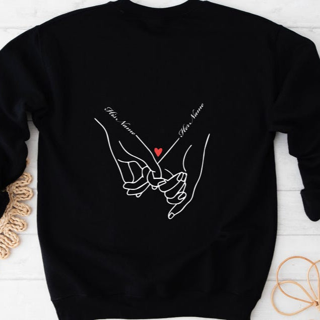 Promise Theme Long Sleeve Couple T-Shirts