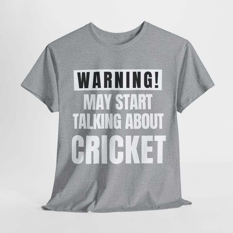 Warning! May Start Talking About Cricket - Cricket Lover Theme T-Shirts