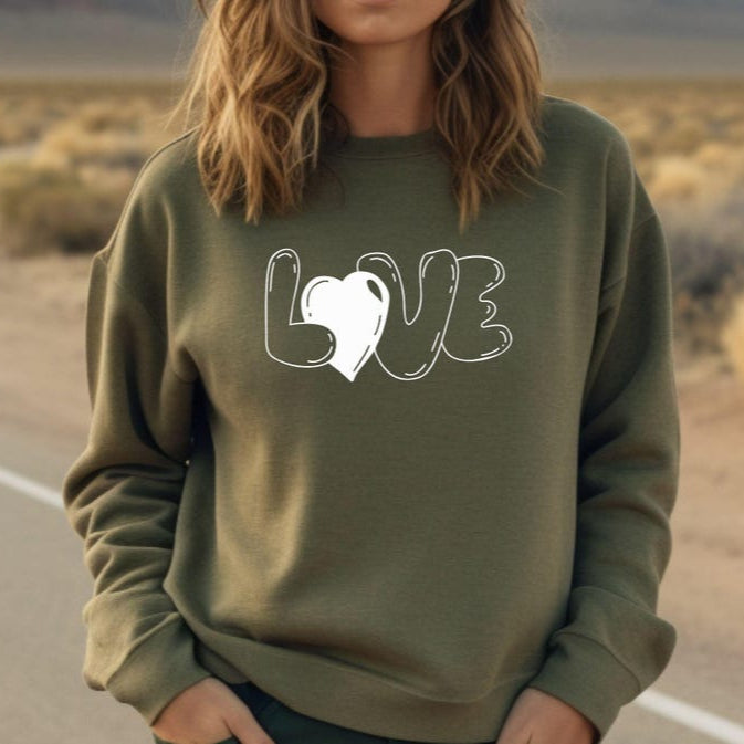 Matching LOVE ❤ Long Sleeve Couple T-Shirts