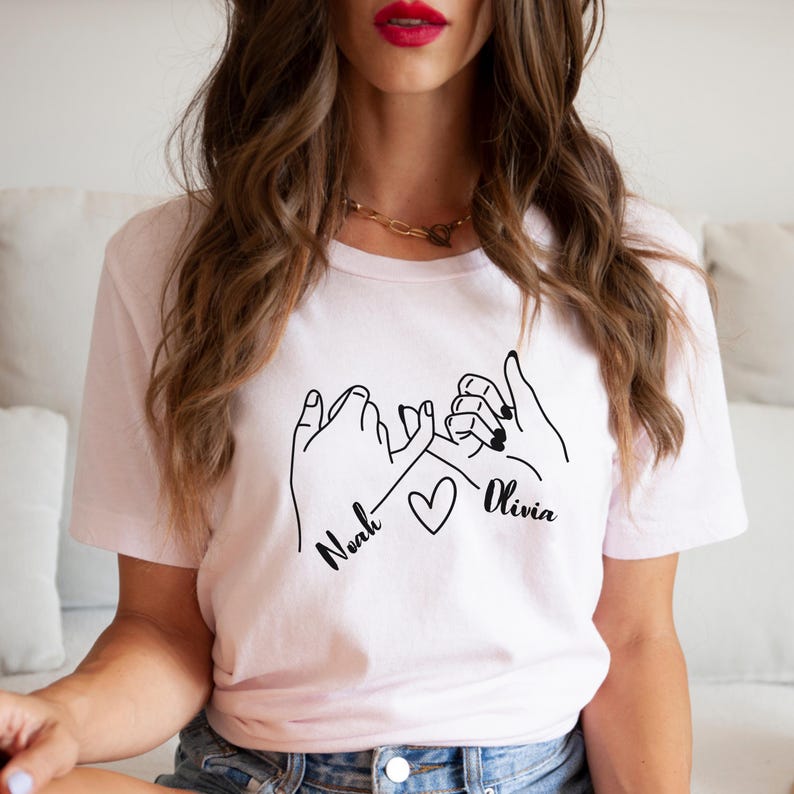 Custom Name Promise Short Sleeve Couple T-Shirts