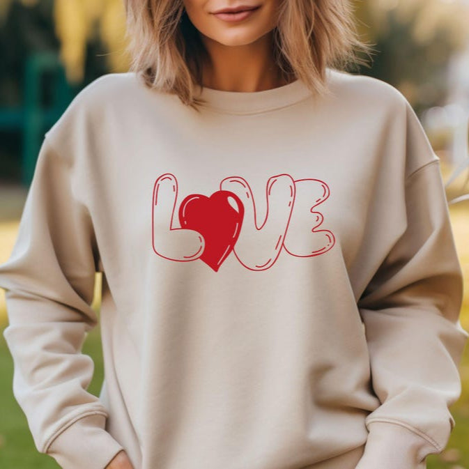 Matching LOVE ❤ Long Sleeve Couple T-Shirts