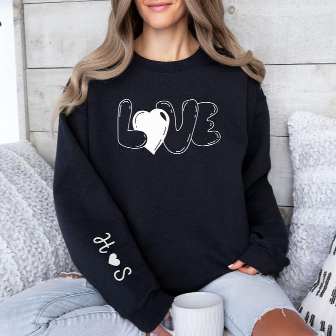 Matching LOVE ❤ Long Sleeve Couple T-Shirts