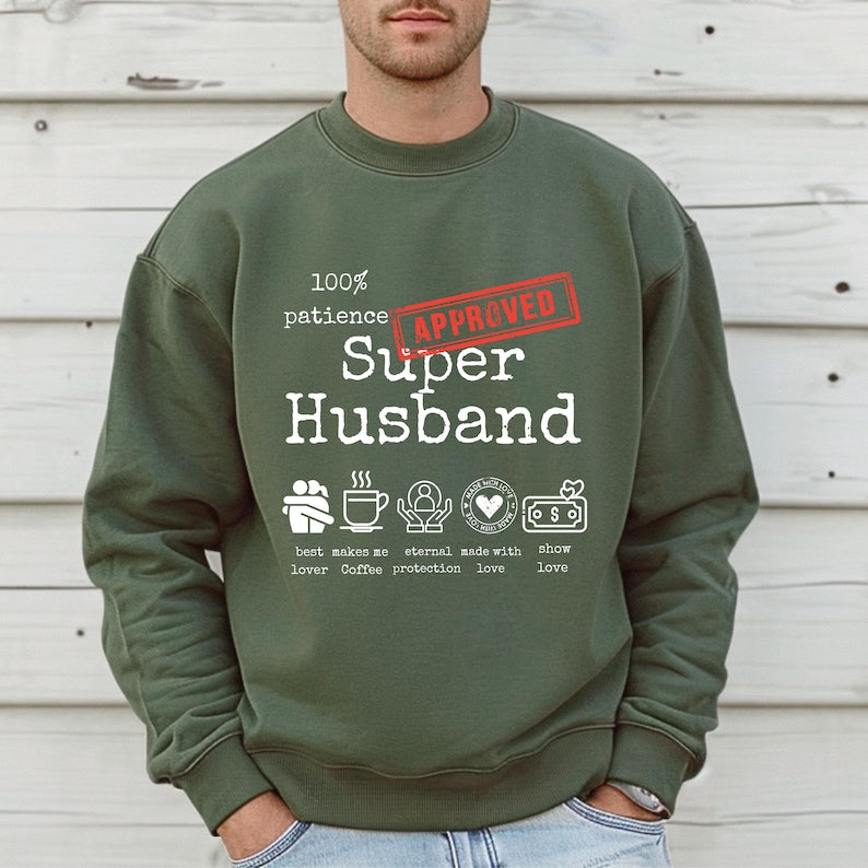 Super Husband & Super Wife Full Sleeve Couple T-Shirts