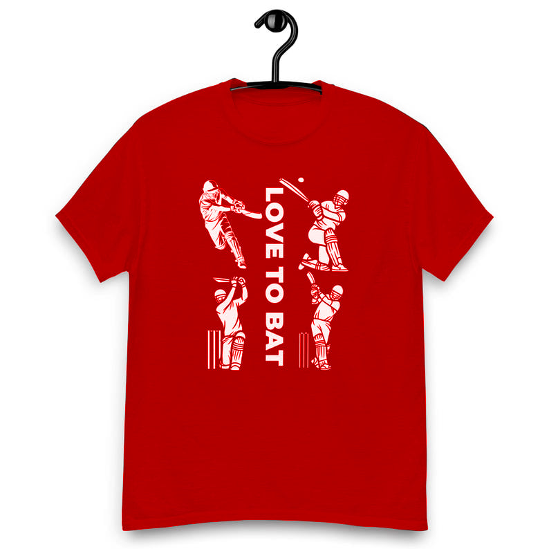 Live To Bat - Cricket Theme T-Shirts.