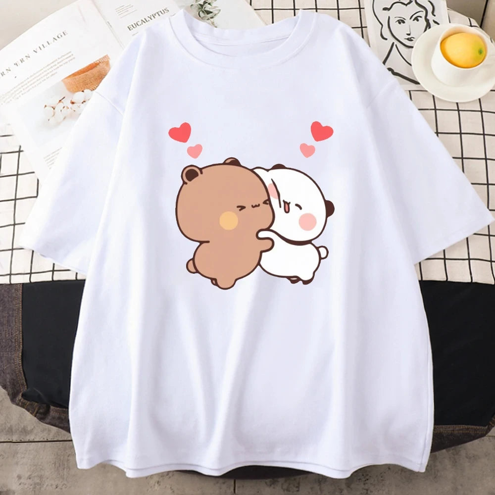 Customised Bubu Dudu Slipper Pocket T-Shirt For Couple