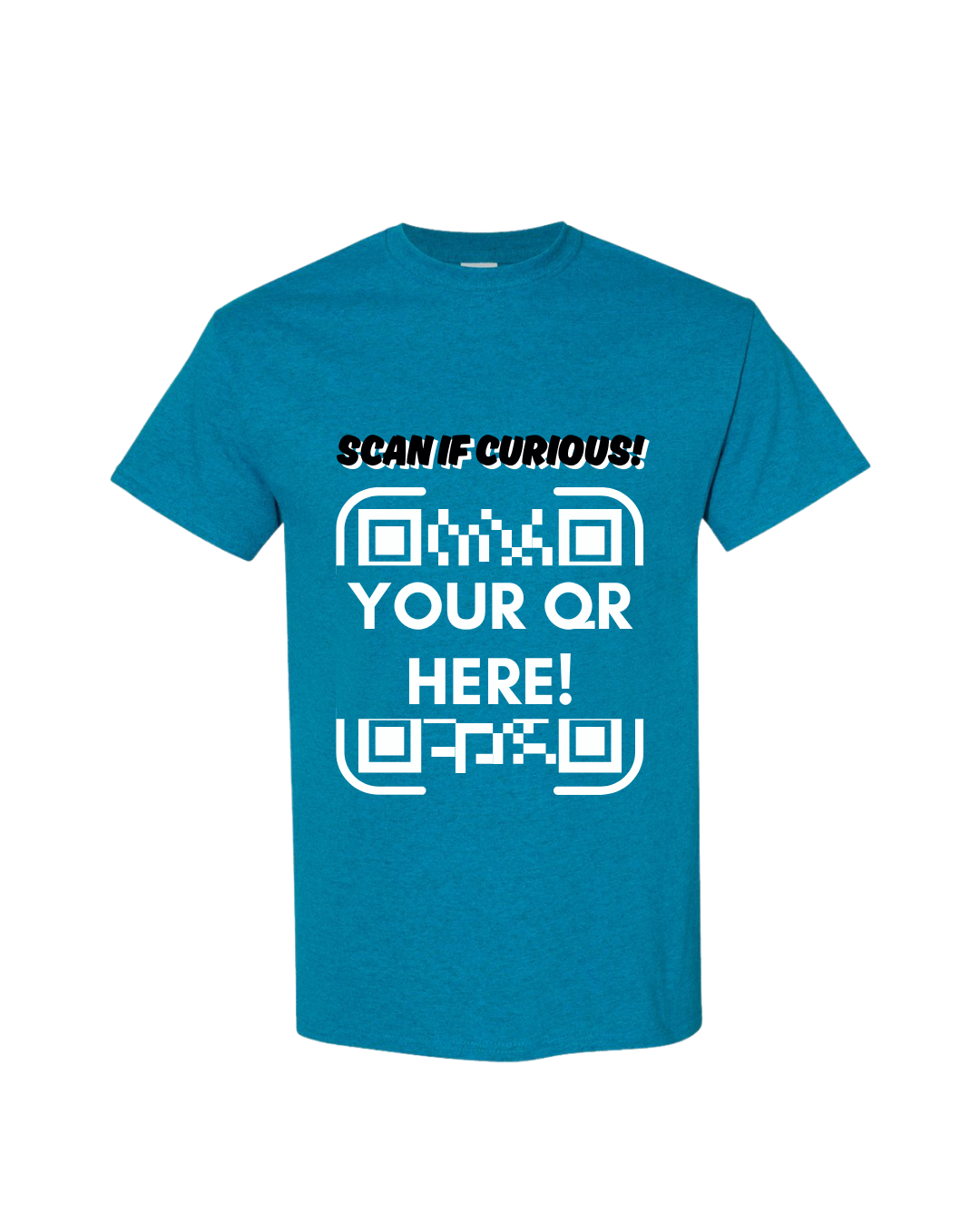 π² Scan If Curious! β Custom QR Code Tee