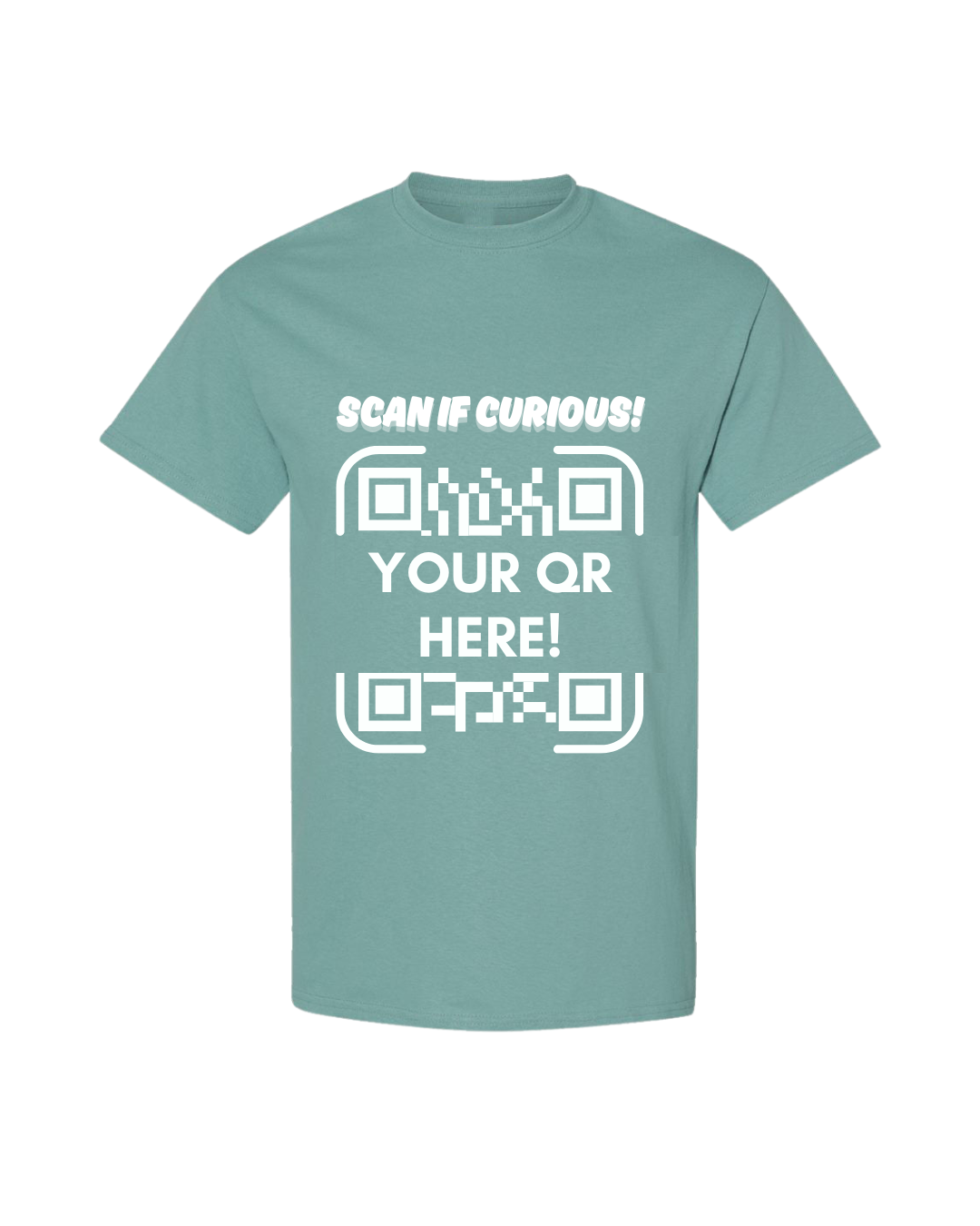 π² Scan If Curious! β Custom QR Code Tee