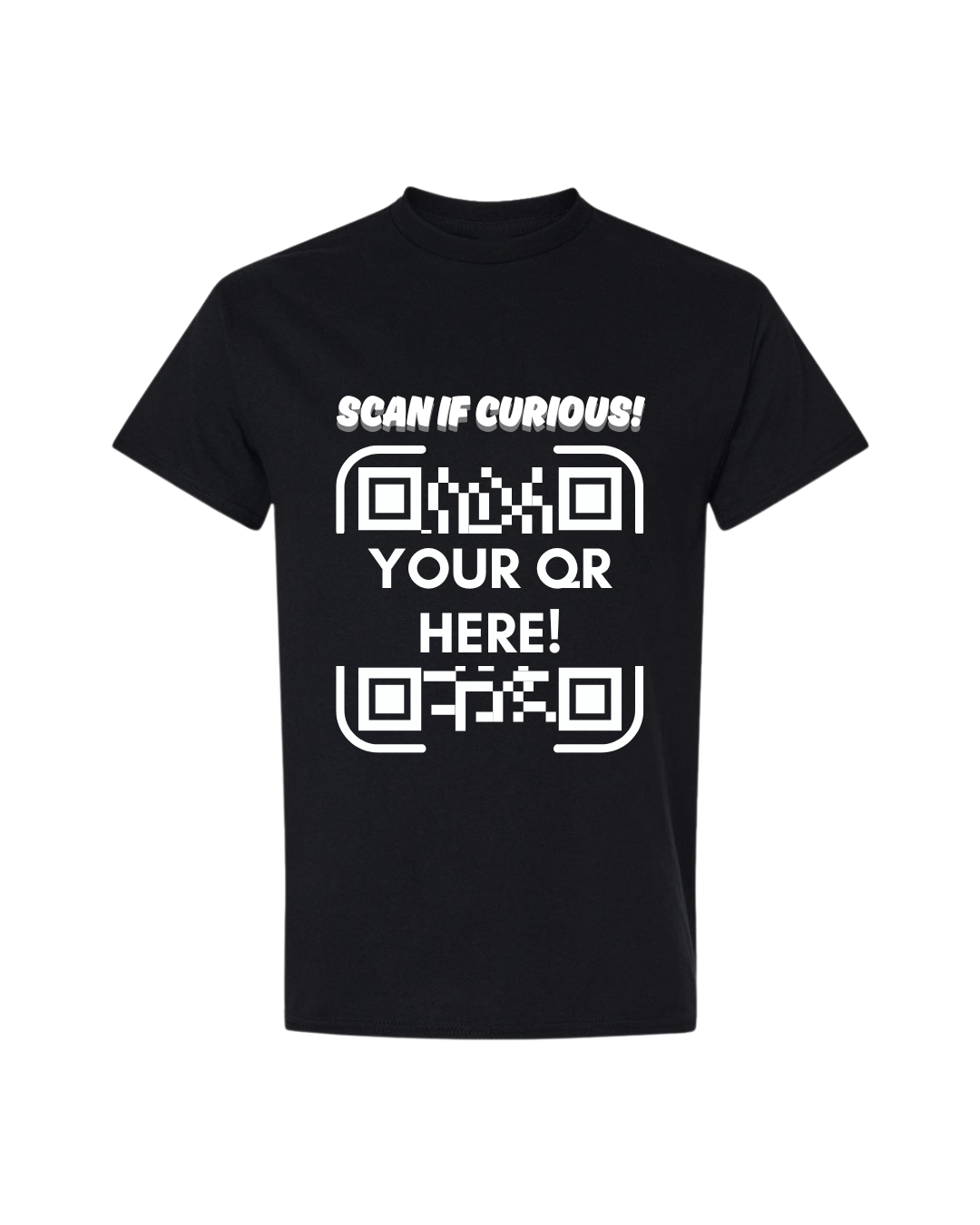 π² Scan If Curious! β Custom QR Code Tee