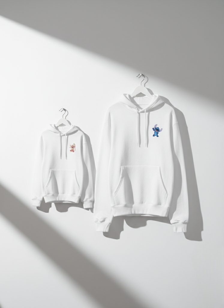 Angel & Stitch Funny Couple Hoodies