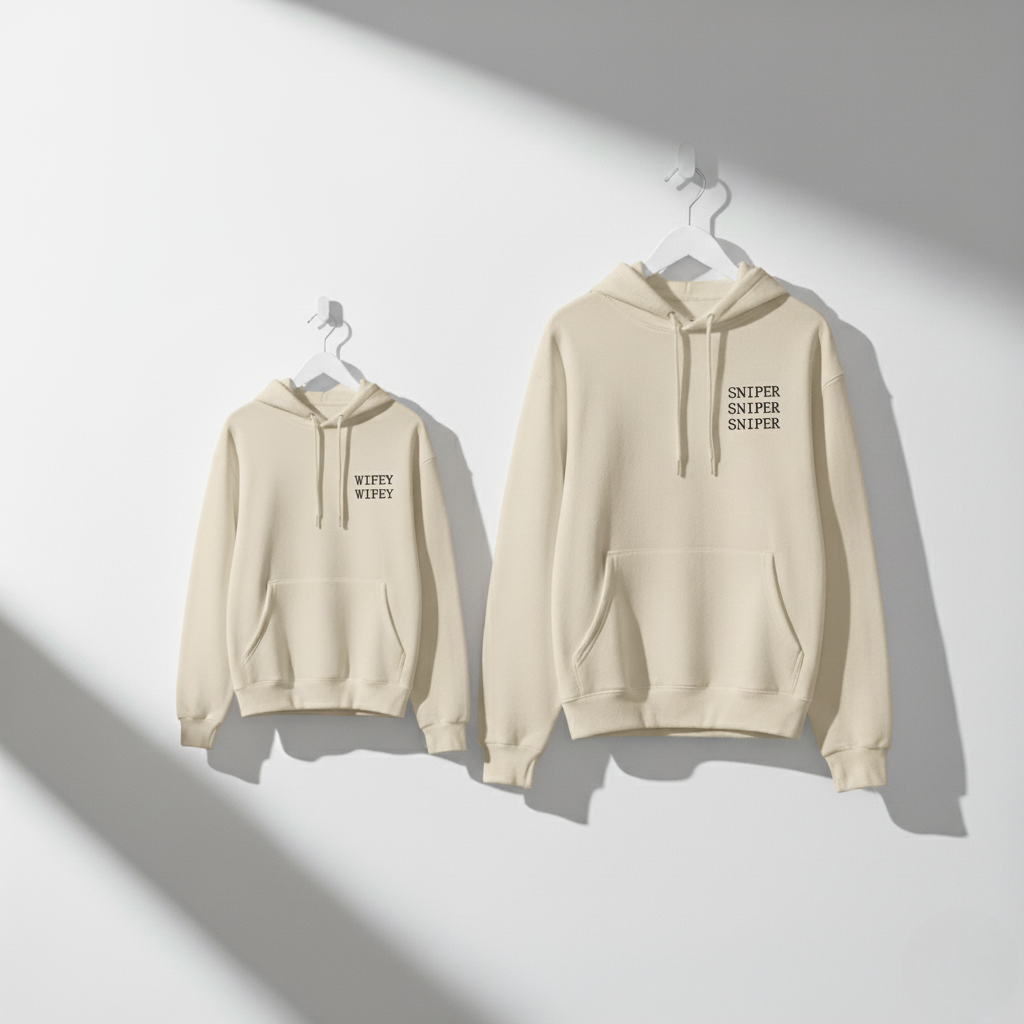 Sniper & Wifey Funny Couple Hoodies