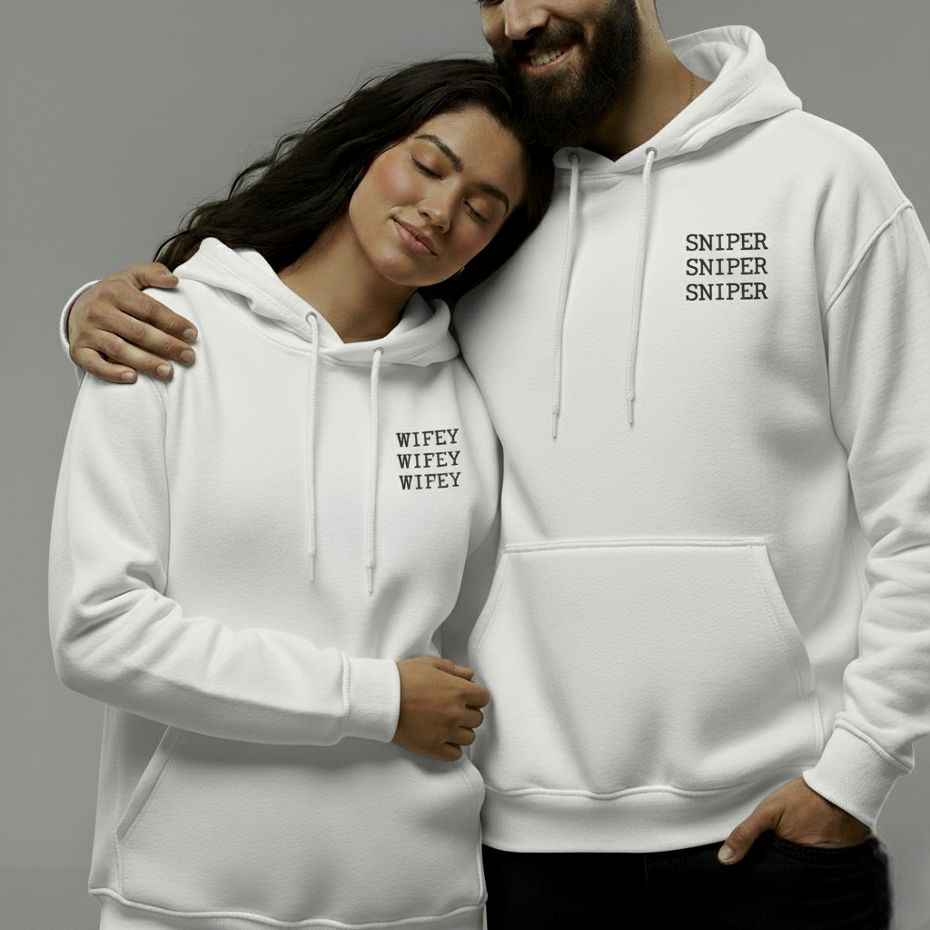 Sniper & Wifey Funny Couple Hoodies