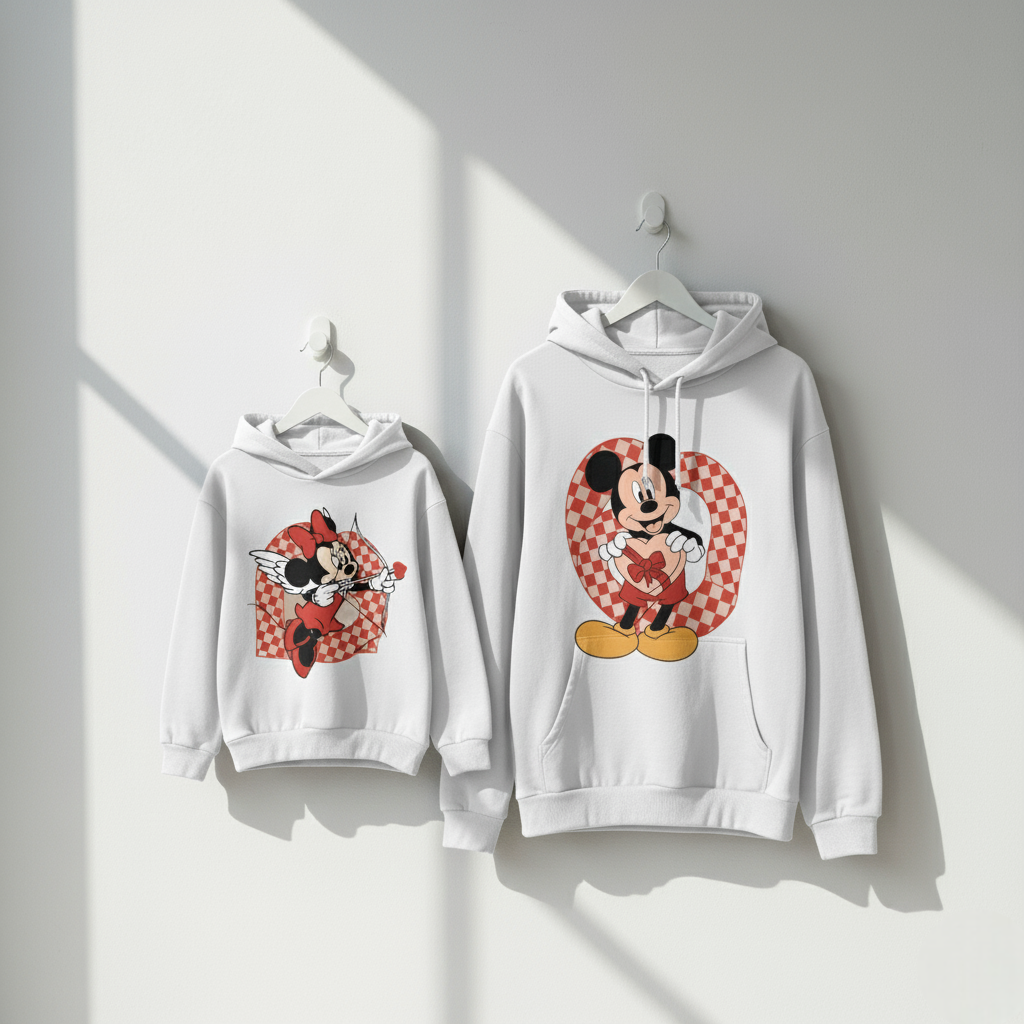 Mickey & Minnie Mouse Couple Hoodies