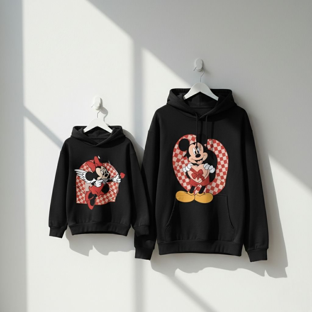 Mickey & Minnie Mouse Couple Hoodies