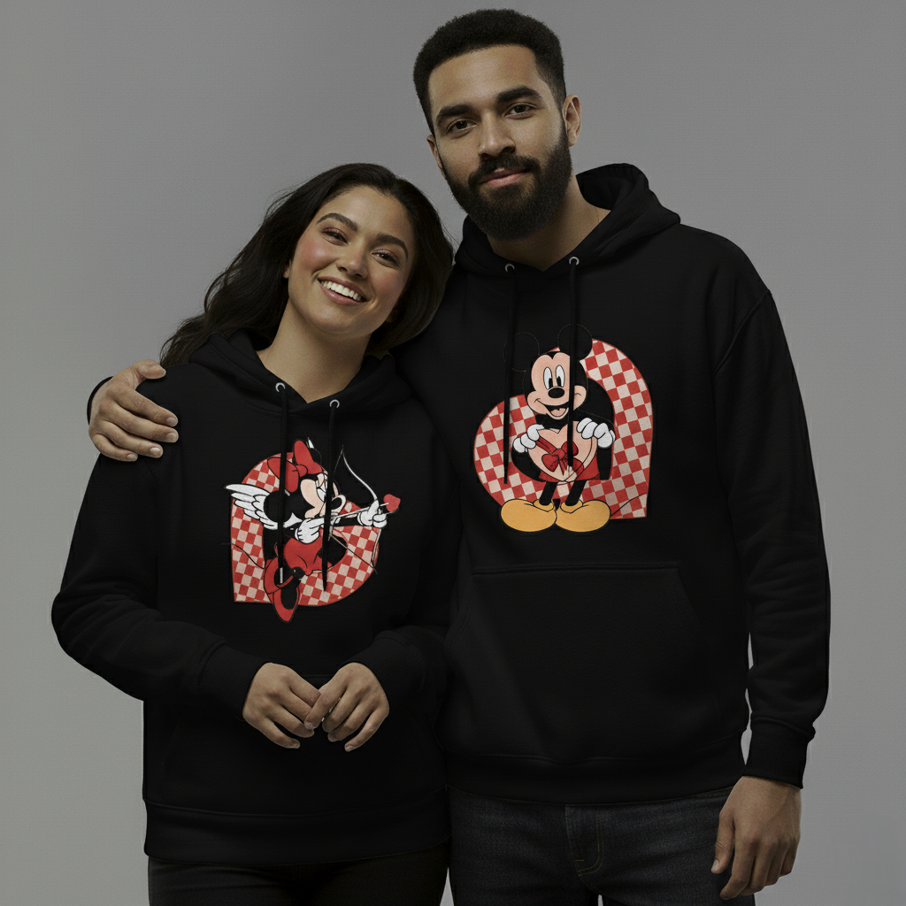 Mickey & Minnie Mouse Couple Hoodies