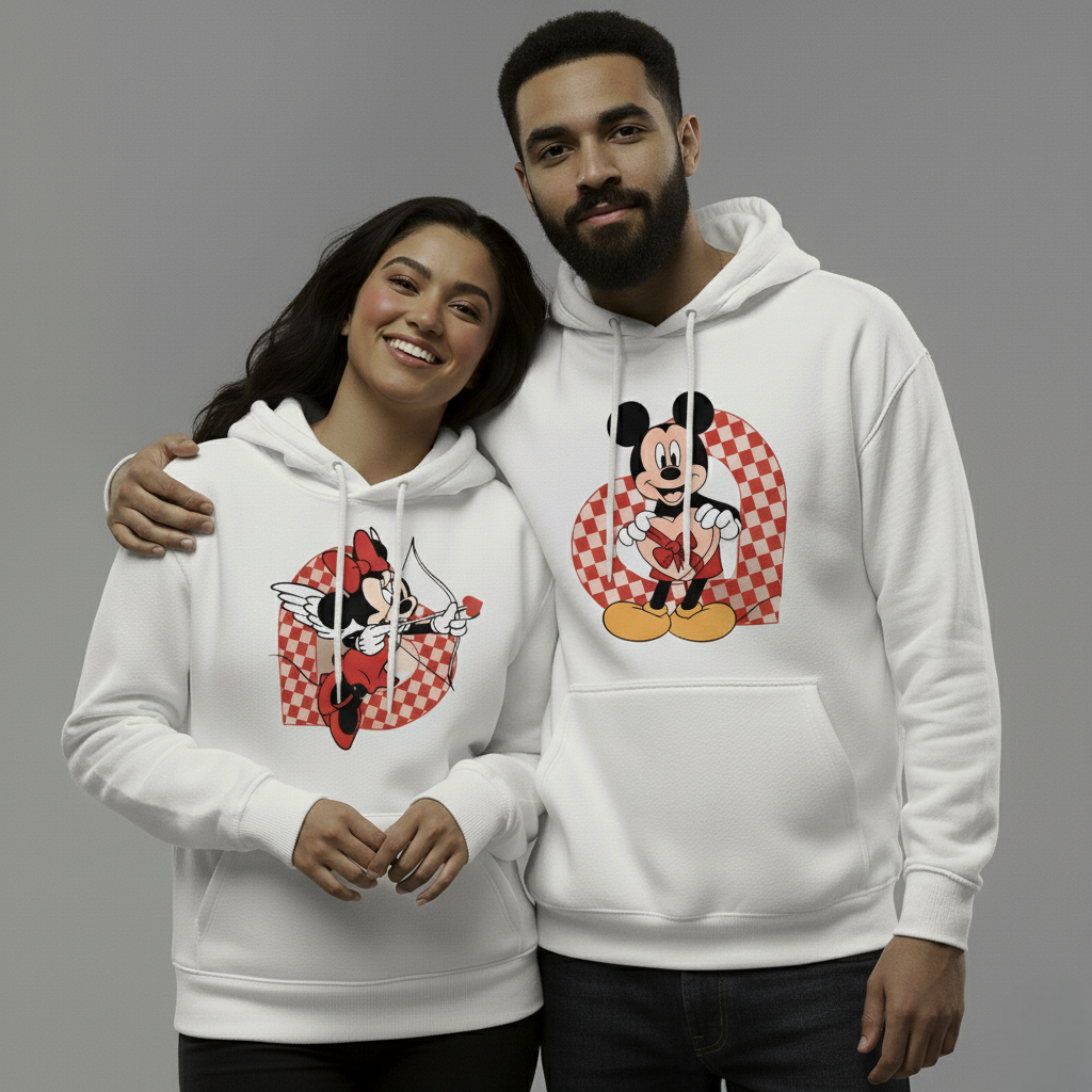 Mickey & Minnie Mouse Couple Hoodies