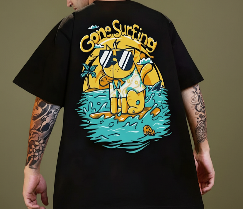 Gone Surfing Graphic Oversize T-Shirt