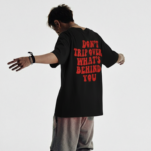 Don't Trip Graphic Oversize T-Shirt