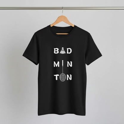 Bad Min Ton Simple Shuttlecock Design T-Shirt