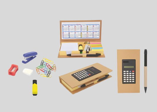 DK-05C Deluxe Eco-friendly Stationery Kit with Calculator & Calendar - Professional Portfolio 1311