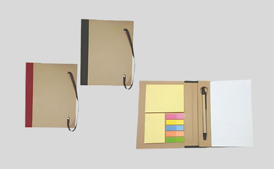 DK-33 Eco-friendly Magnetic Sticky Note Set with Pen - Sustainable Cardboard Notepad 1312