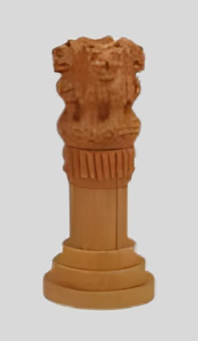 DK –PAP 1106 Wooden Ashoka Stambh - Small Size, Emblem of India 1439