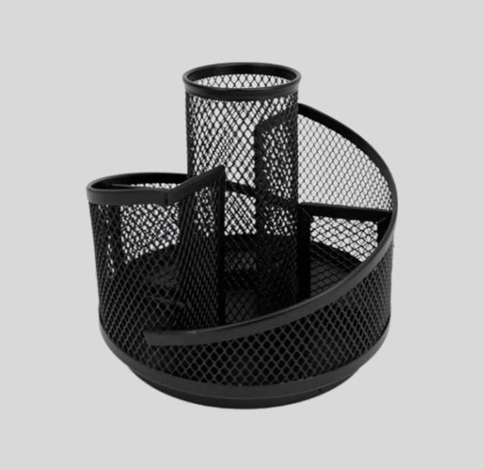 DK –  Rotating Mesh Pen Stand Organizer - 360 Degree Storage Caddy 1441