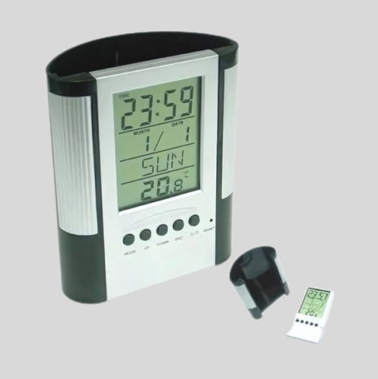 DK -DK - Pen Stand - 1469 Digital Clock Organizer with Calendar & Thermometer 1469