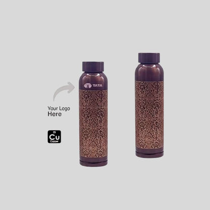 Oreo Copper Water Bottle 950 ML Color Finish – Custom Logo Premium Copper Bottle 180160