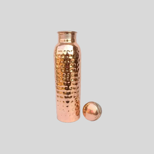 Hammered Finish Copper Water Bottle 900 ML – Premium Wellness Gift 180166