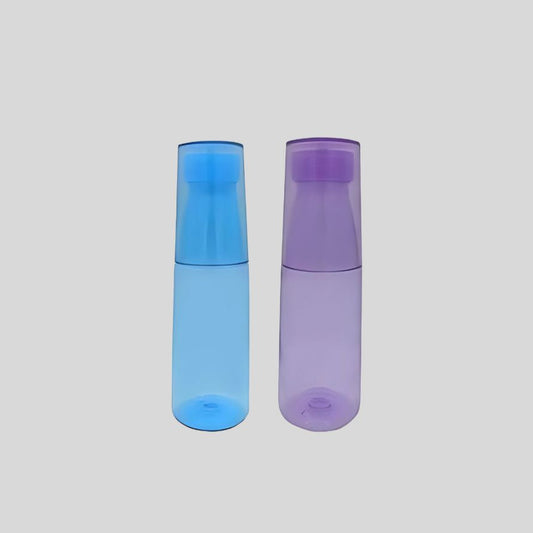 650ml Plastic Water Bottle with Detachable Glass – BPA Free, Travel Friendly- DKGHA 016