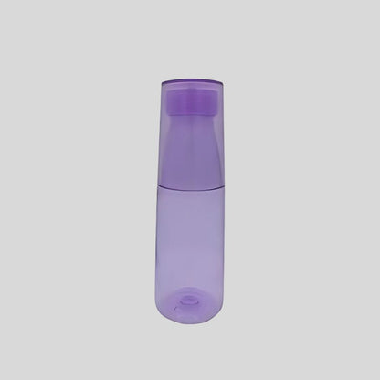 650ml Plastic Water Bottle with Detachable Glass – BPA Free, Travel Friendly- DKGHA 016