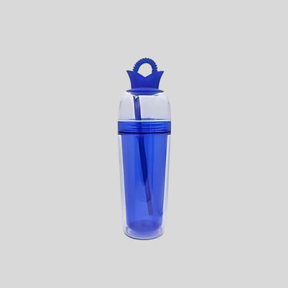 Double Wall Plastic Sipper Mug 550ml – Insulated, BPA-Free, Custom Logo DKGHA- 186
