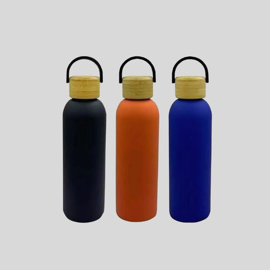 Insulated Bottle with Bamboo Cap – Eco-Friendly, Customizable Water Bottle 18050